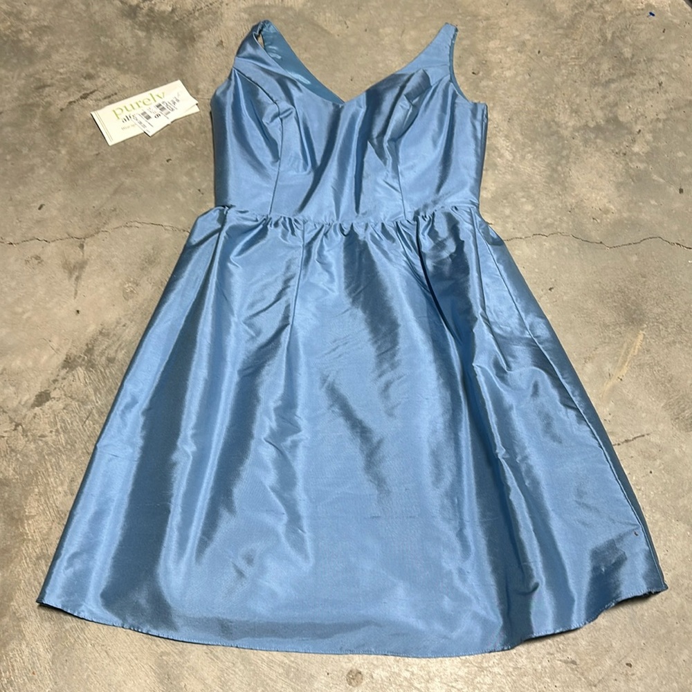 (French Blue) Alfred Angelo Size 6 Women's Short Formal Dress‎ / Vv-7 / NWT